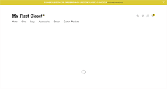 Desktop Screenshot of myfirstcloset.com