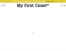 Tablet Screenshot of myfirstcloset.com